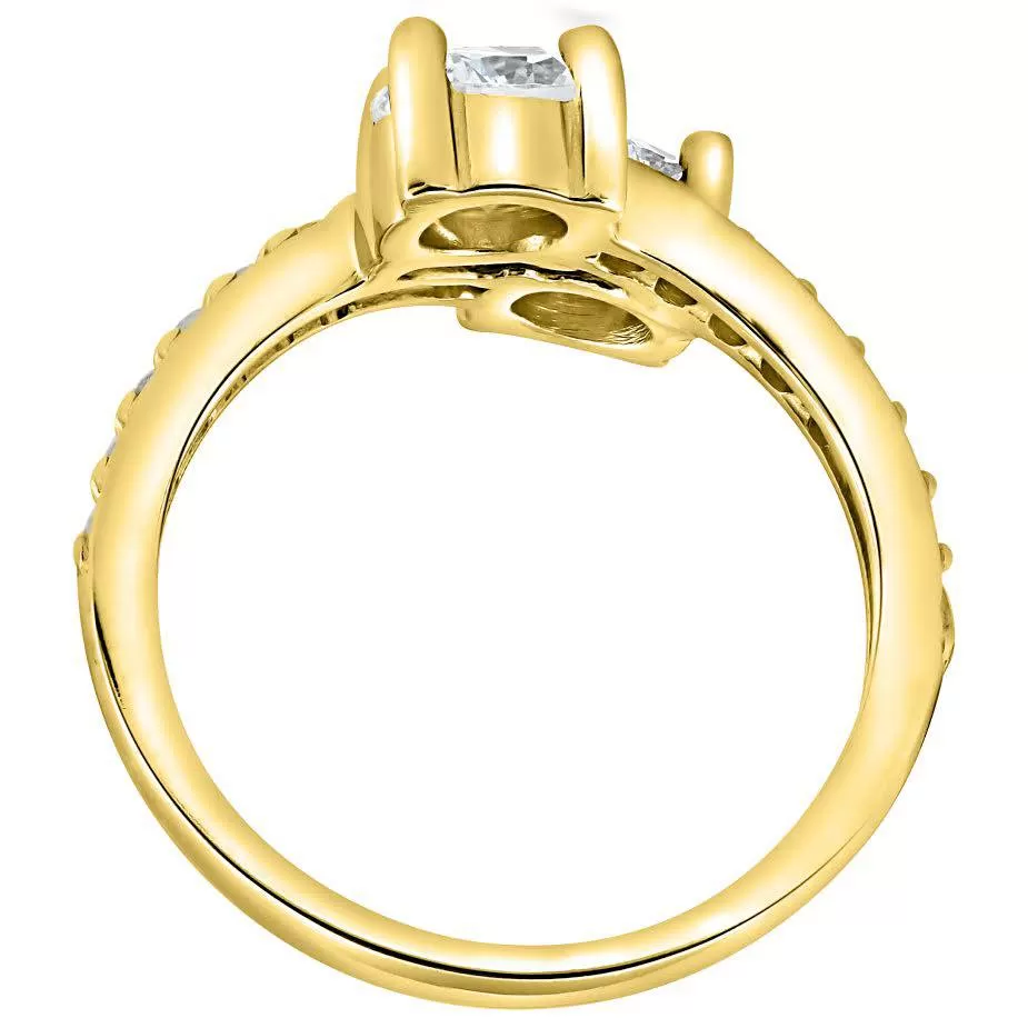 1 Carat Forever Us 2 Stone Diamond Ring 10K Yellow Gold