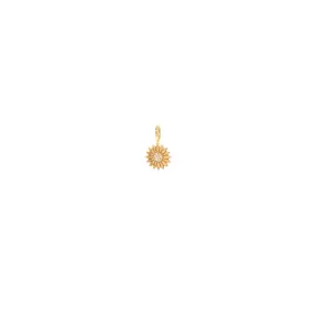 14k Midi Bitty Diamond Flower Charm