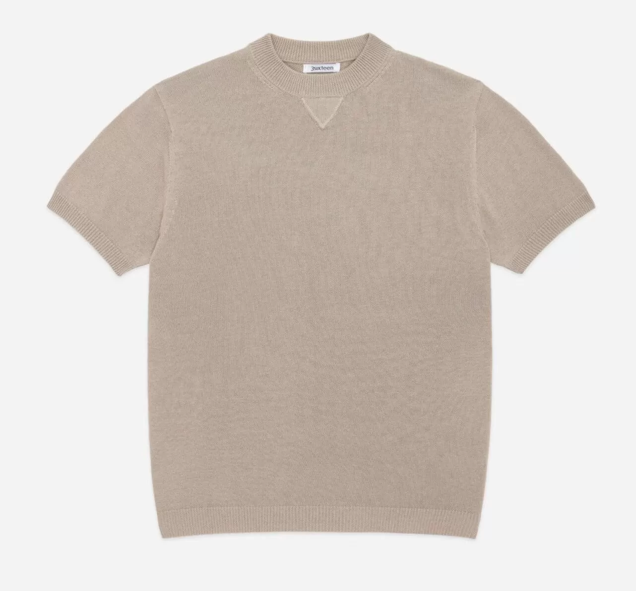 3sixteen - Knit T-Shirt in Tan