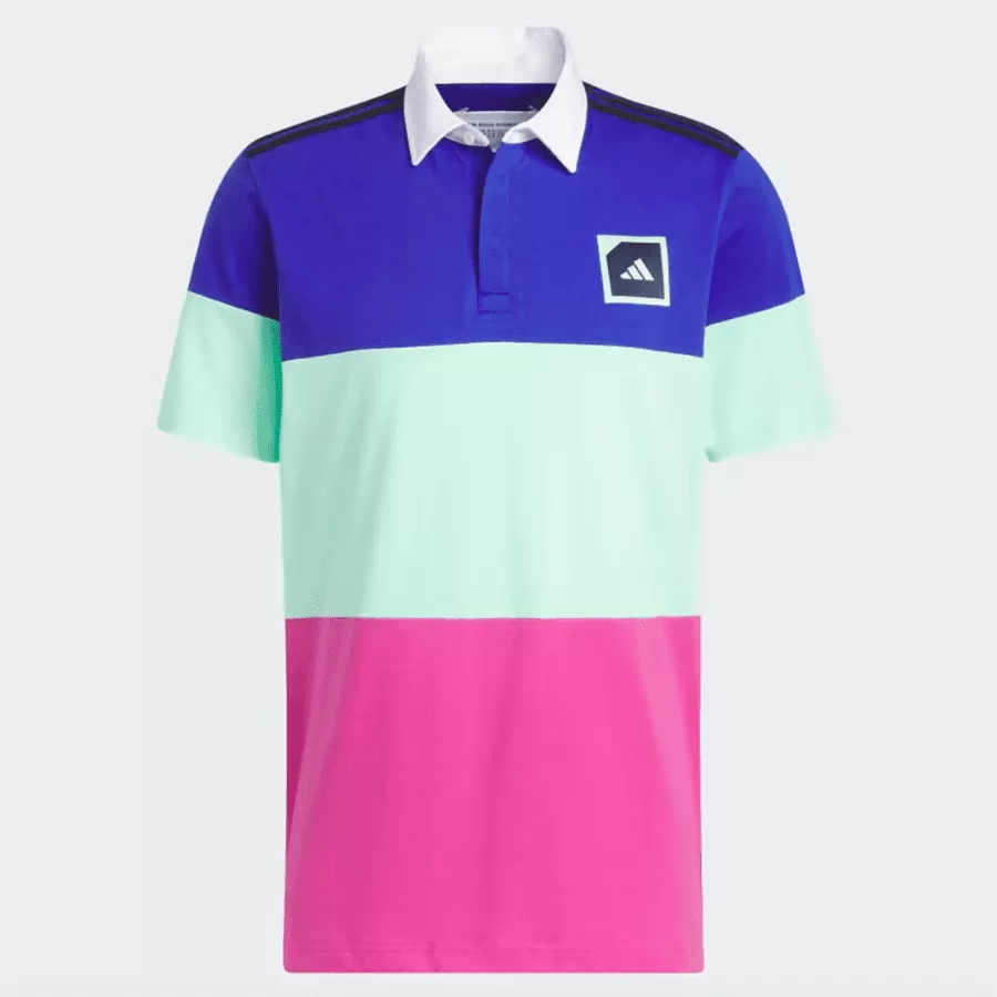 Adicross Block Golf Polo Shirt - Blue