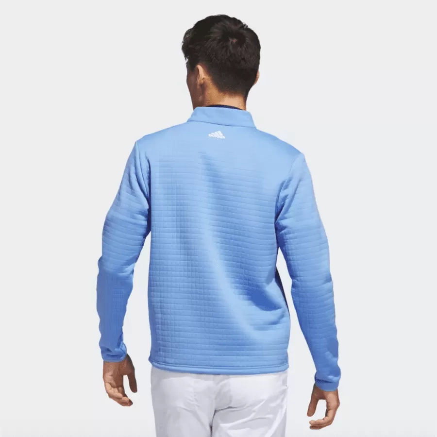 Adidas (DWR) Water Repellent 1/4 Zip Pullover - Blue