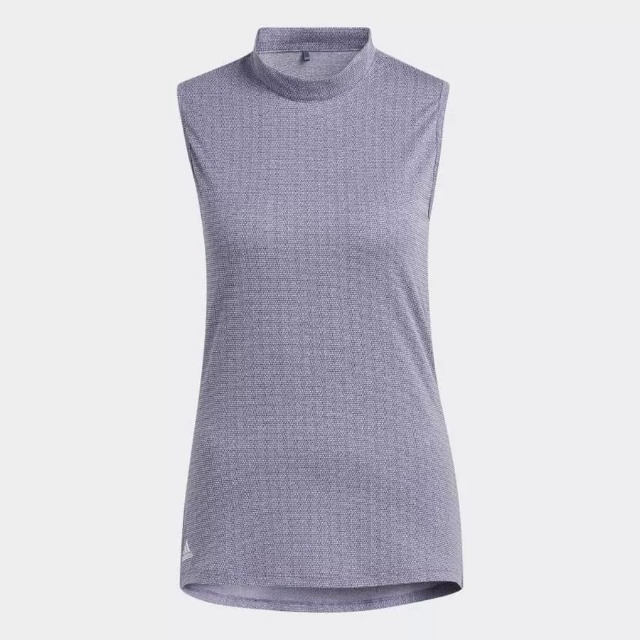 Adidas Essentials Mock Neck Sleeveless Polo Ladies Shirt