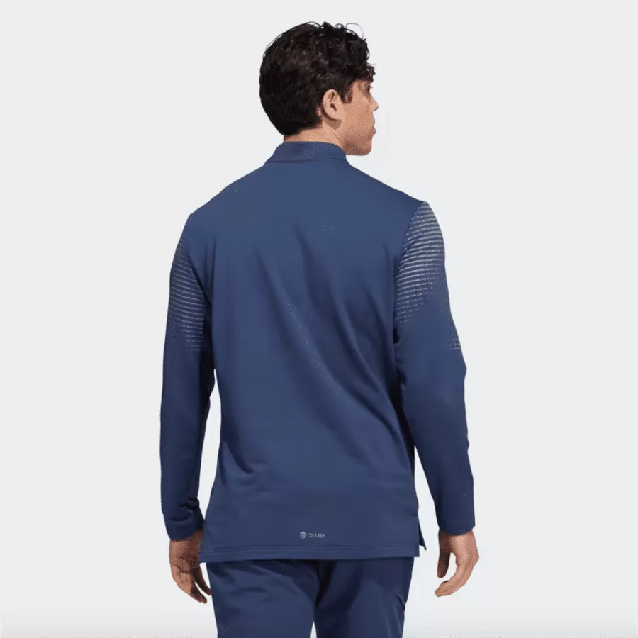 Adidas Statement COLD.RDY Long Sleeve Polo Shirt - Navy