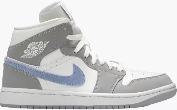 Air Jordan 1 Mid 'Wolf Grey Aluminum' (W)