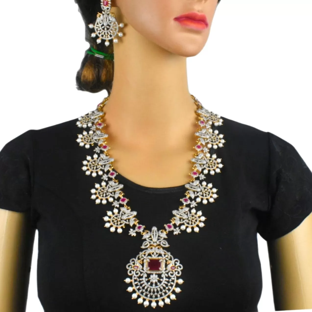 American Diamond Necklace By Asp Fashion Jewellery