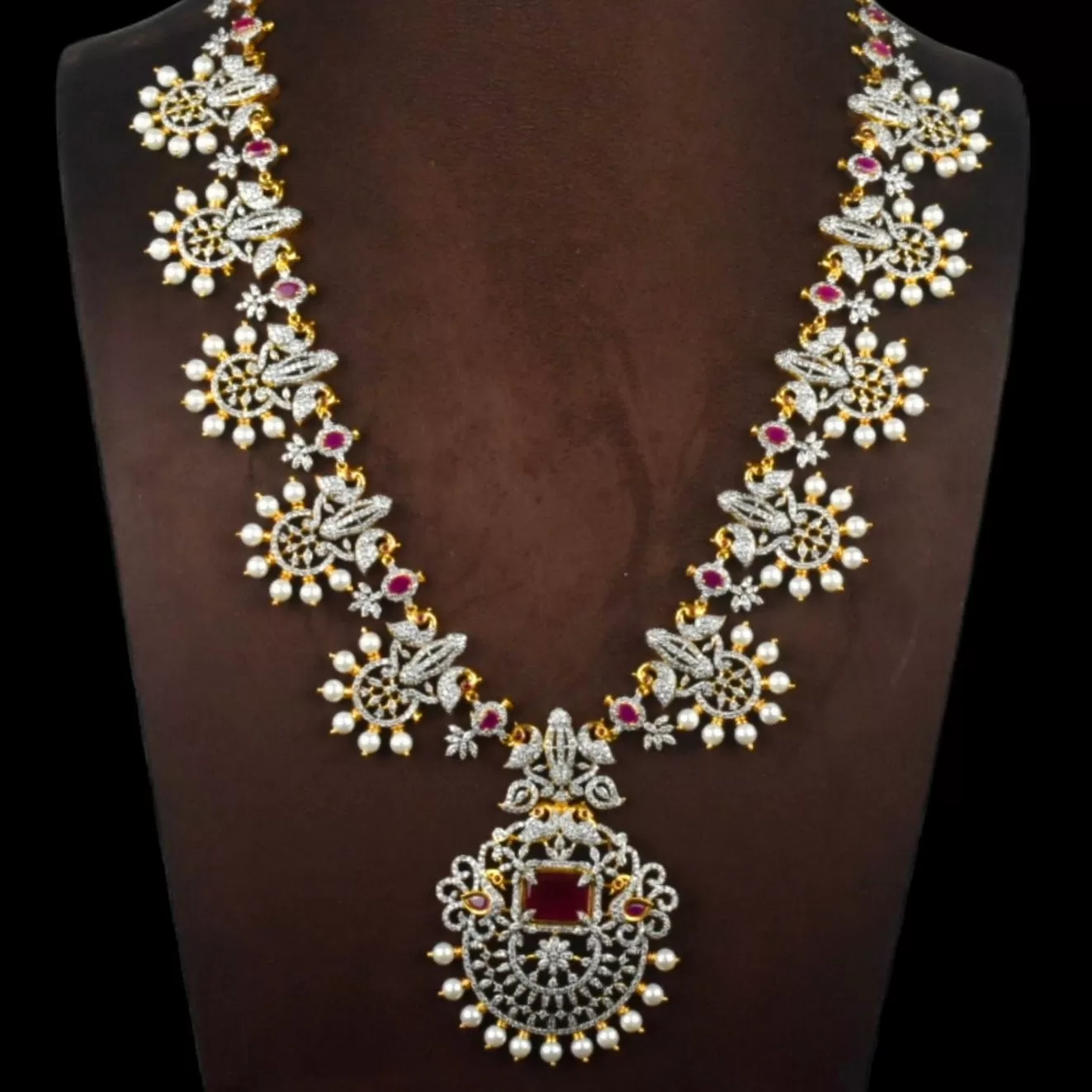 American Diamond Necklace By Asp Fashion Jewellery