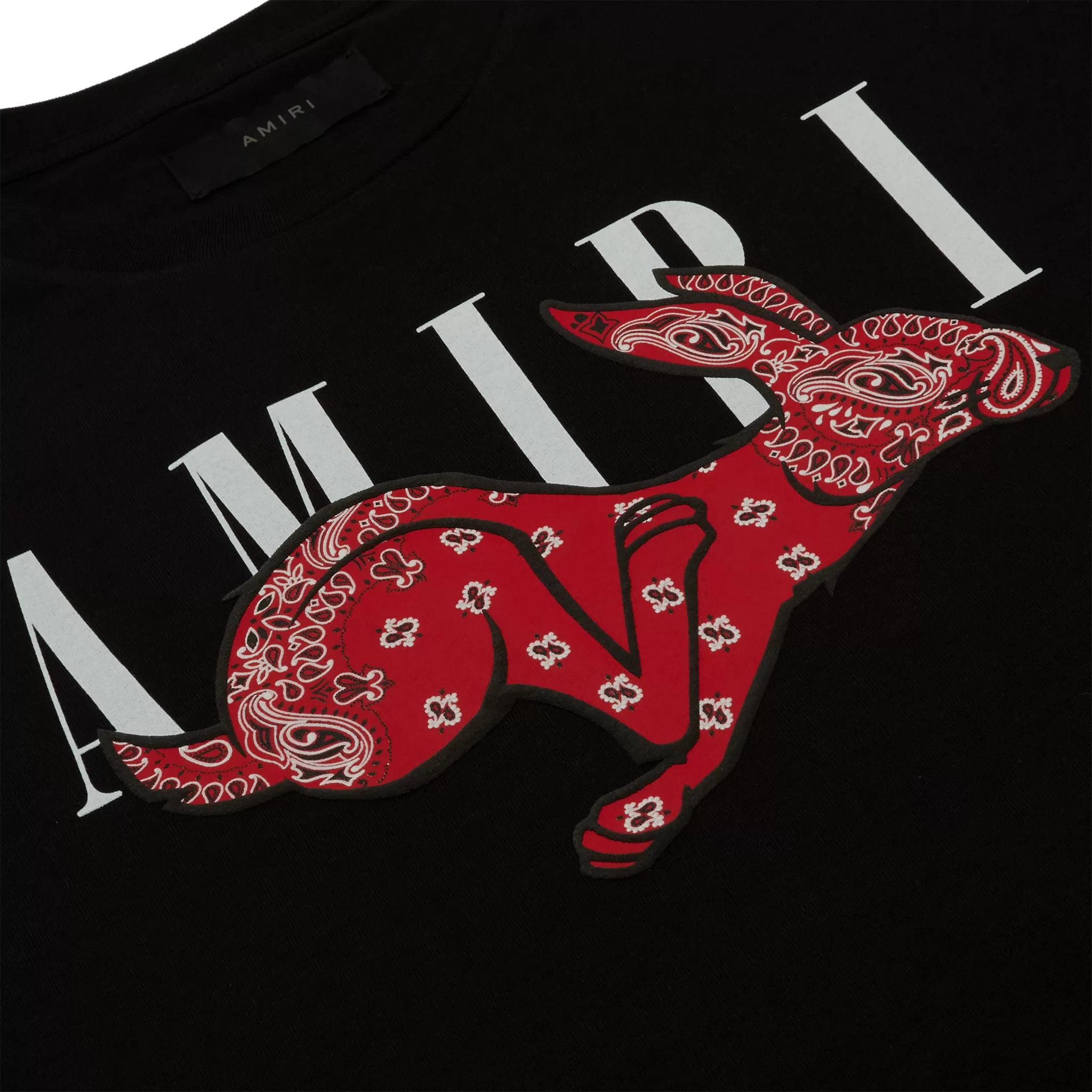 Amiri CNY Rabbit Logo T Shirt Black