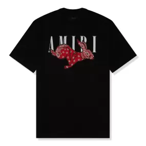 Amiri CNY Rabbit Logo T Shirt Black