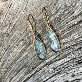 Aqua Blue Topaz Gold Desert Mirage