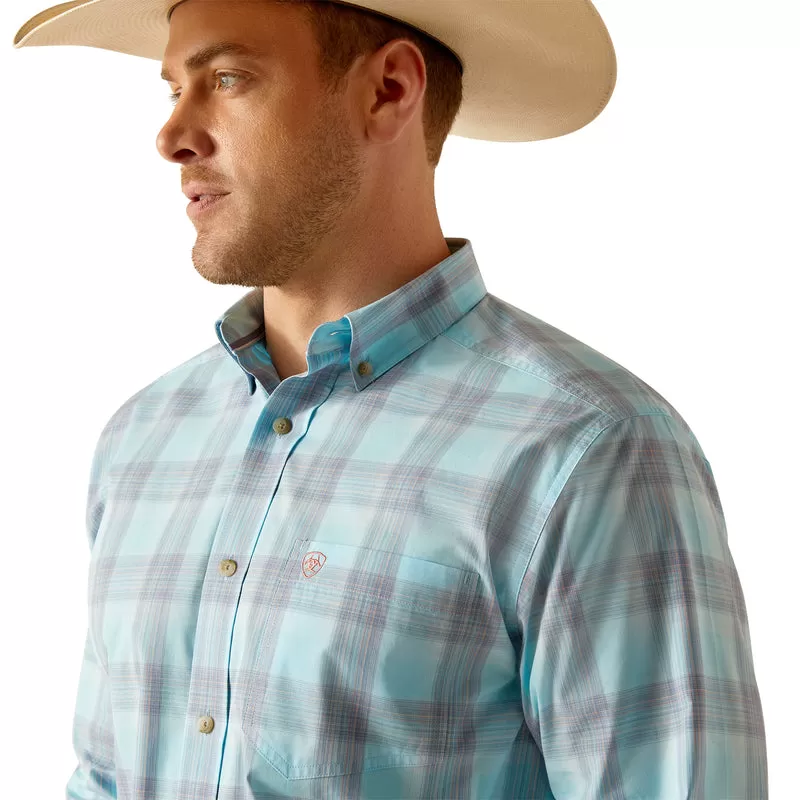 'Ariat' Men's Pro Series Kane Button Down - Sky