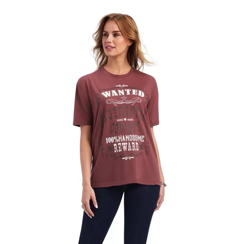 Ariat Womens Wanted Tee - Wild Ginger