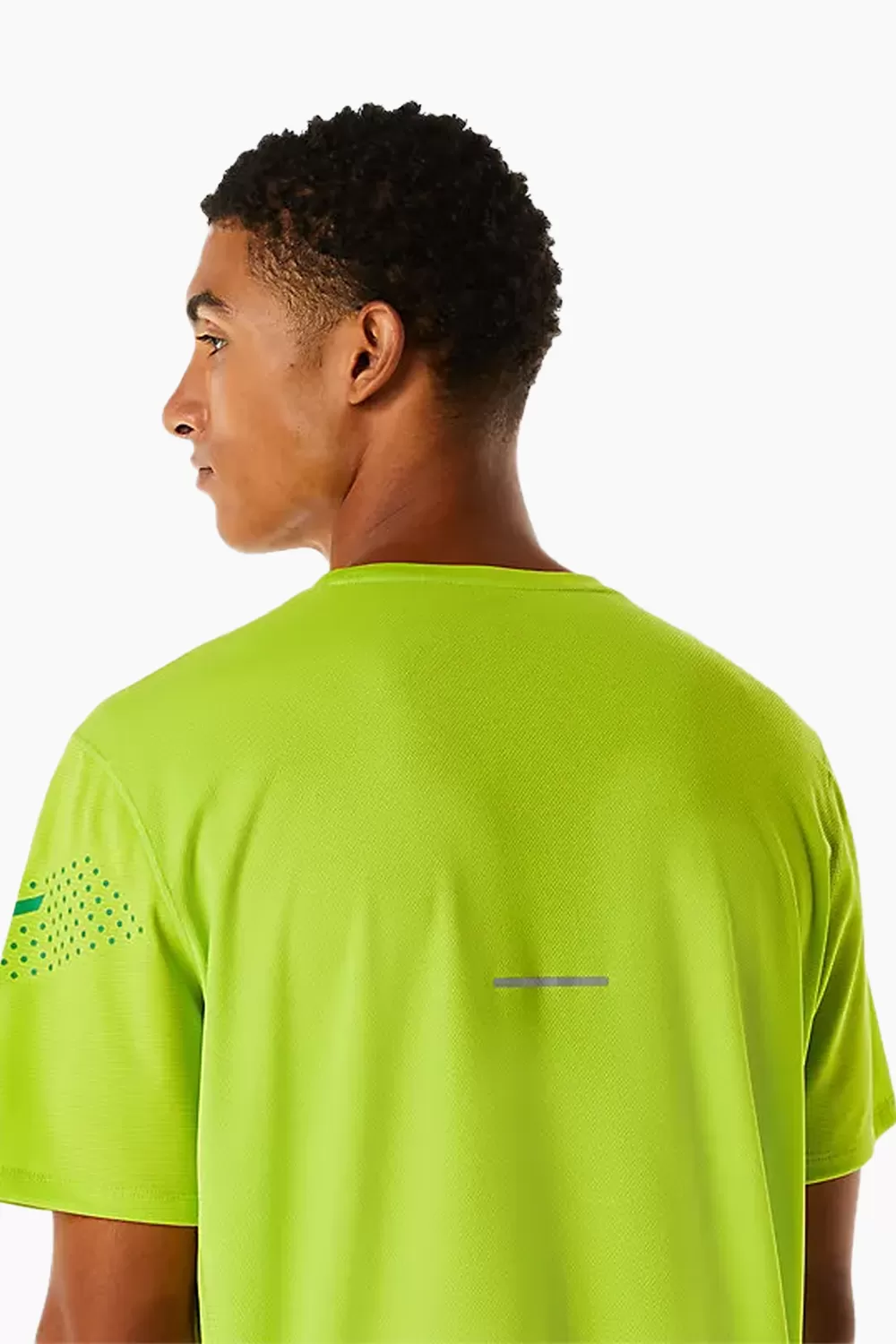 ASICS Men's Icon SS Top in Lime Zest/Cilantro