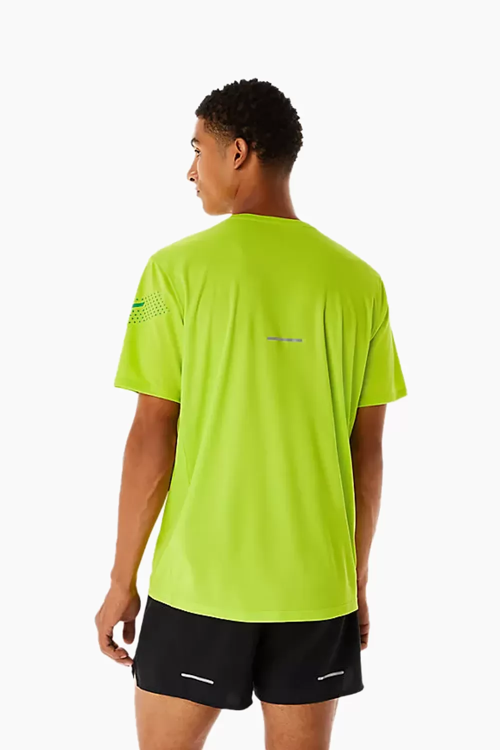 ASICS Men's Icon SS Top in Lime Zest/Cilantro