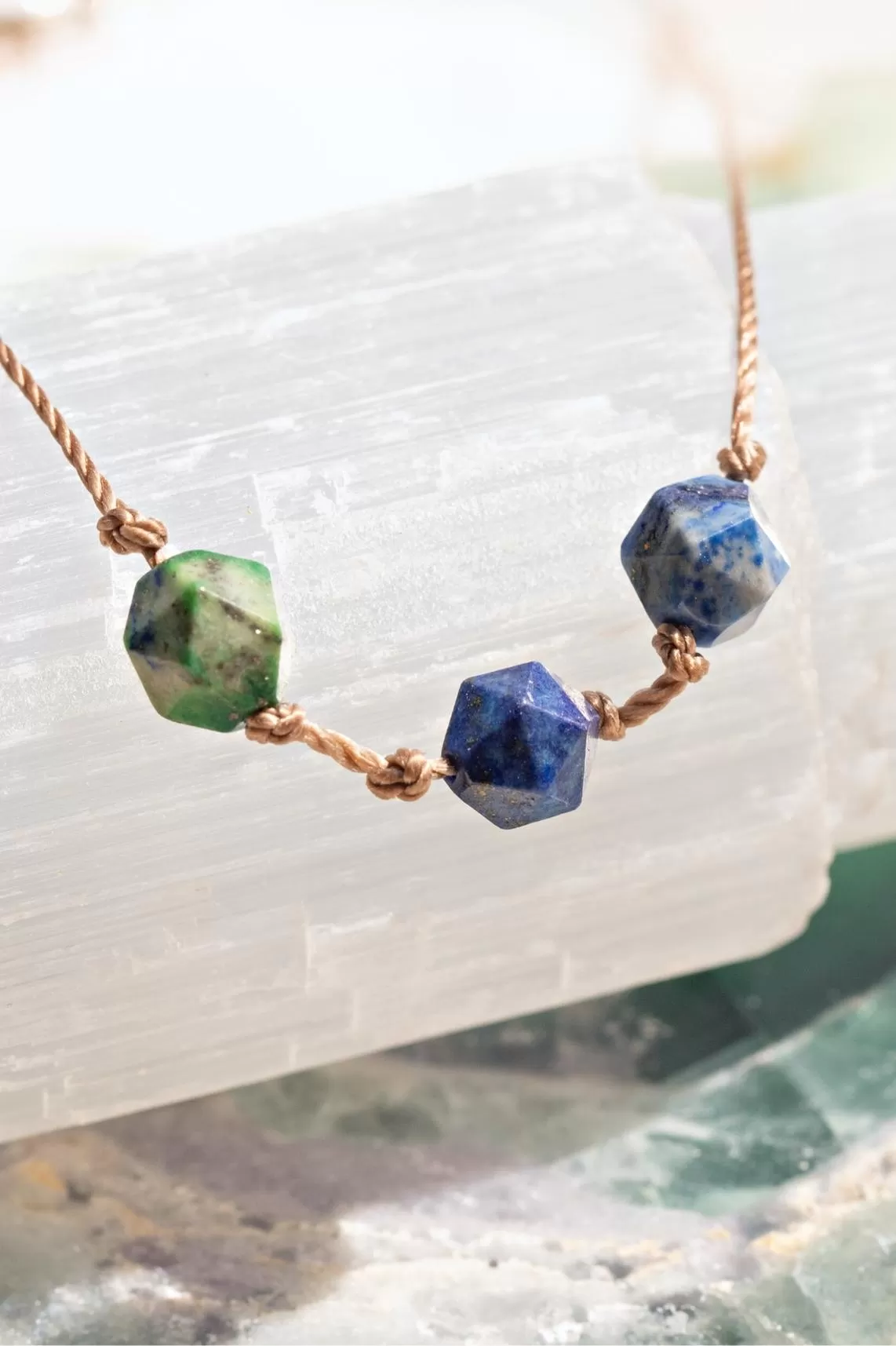 Azurite Zodiac Necklace for Gemini | 5/21 - 6/20