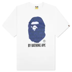 Bape Logo Monogram By Bathing Ape Tee - White/Navy