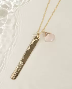 Bar and Gem Necklace