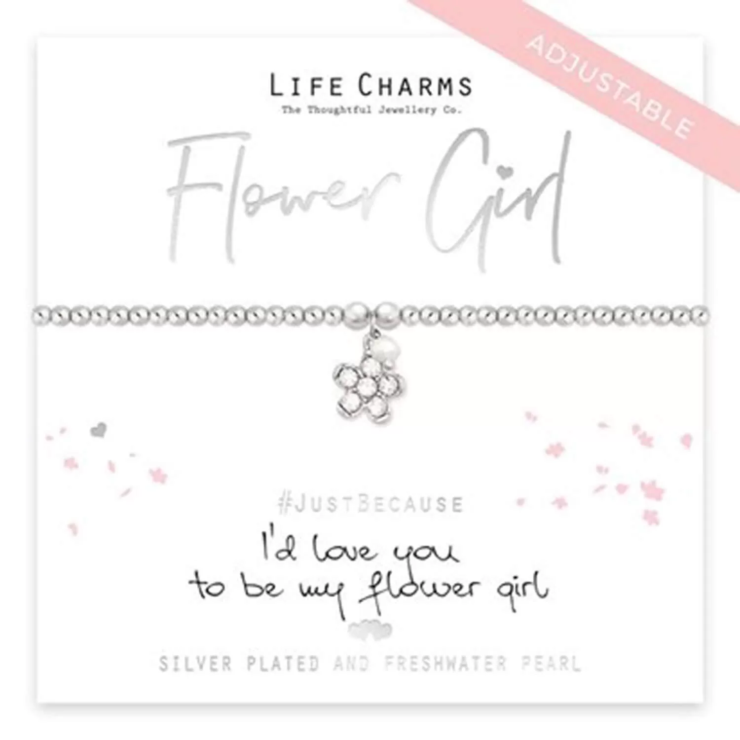 Be My Flower Girl - Silver