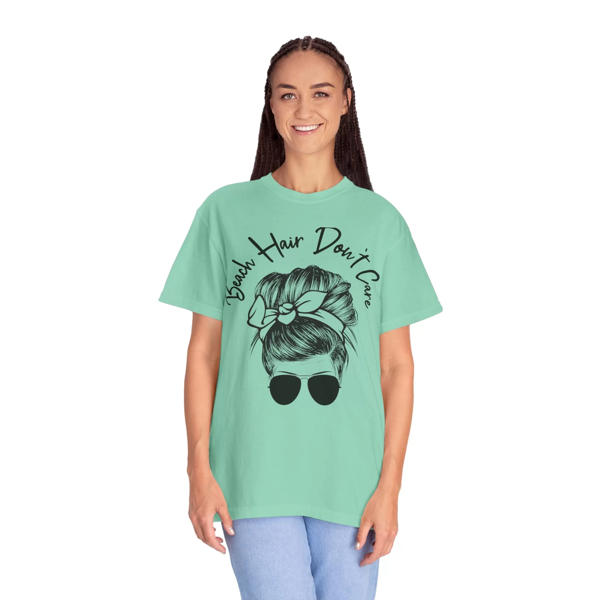 Beach Hair Don't Care Vacation Shirt TShirt Mother's Day Comfort Colors T-Shirt