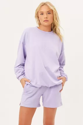 Bennie Oversized Crewneck Sweatshirt - Lilac