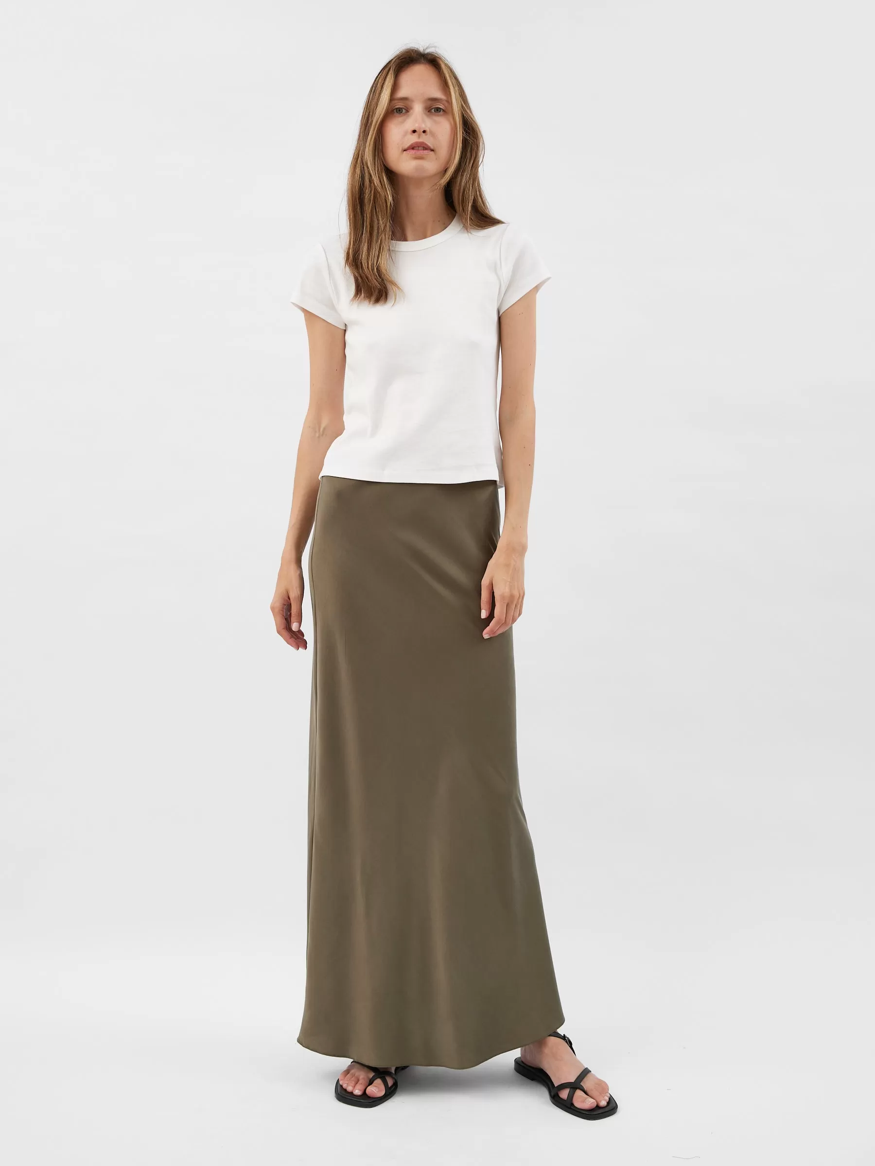 Bias Slip Skirt