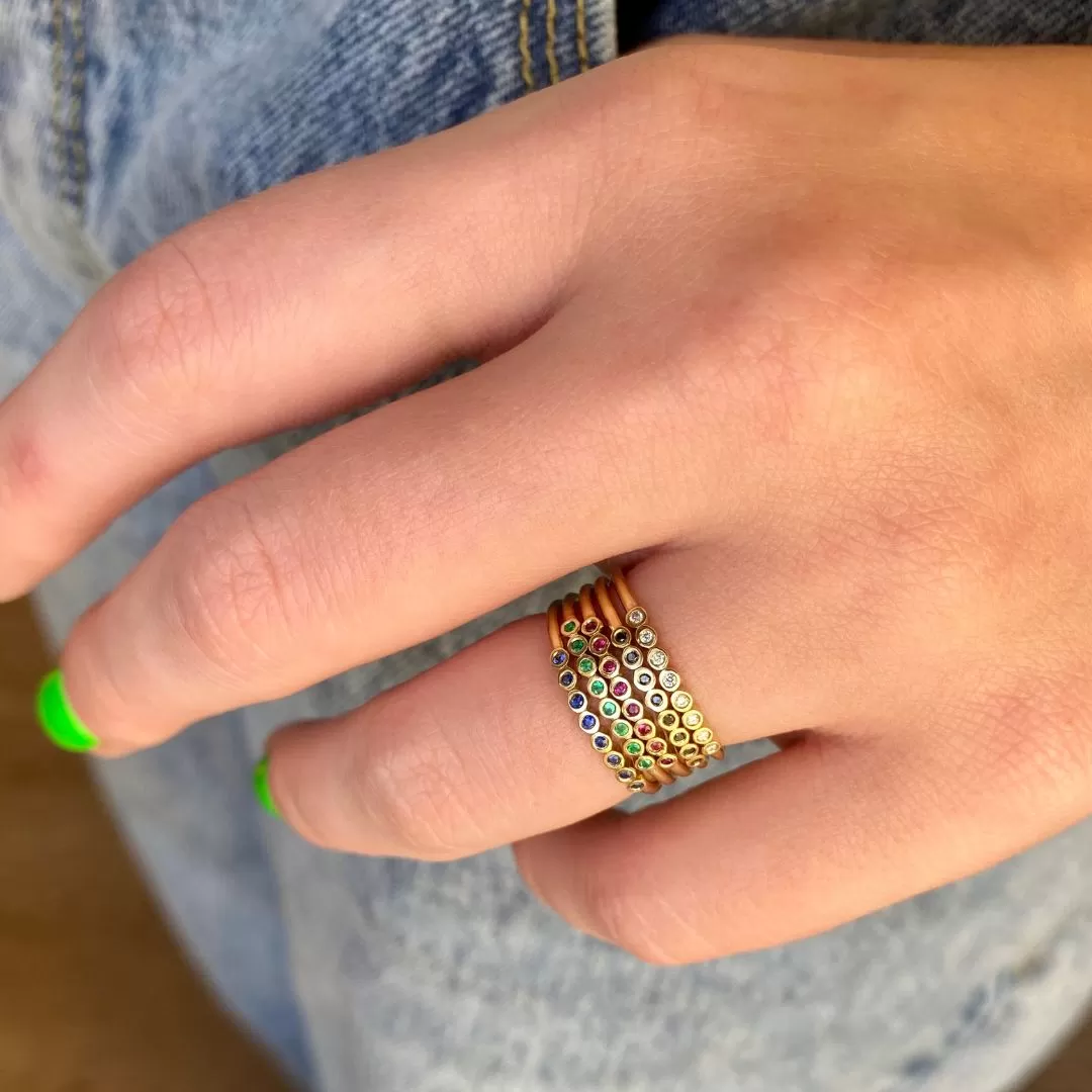 Black Diamond Cobblestone Ring