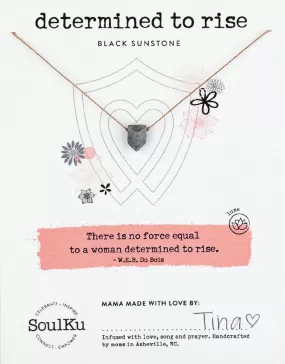 Black Sunstone Empowering Necklace for Determined To Rise