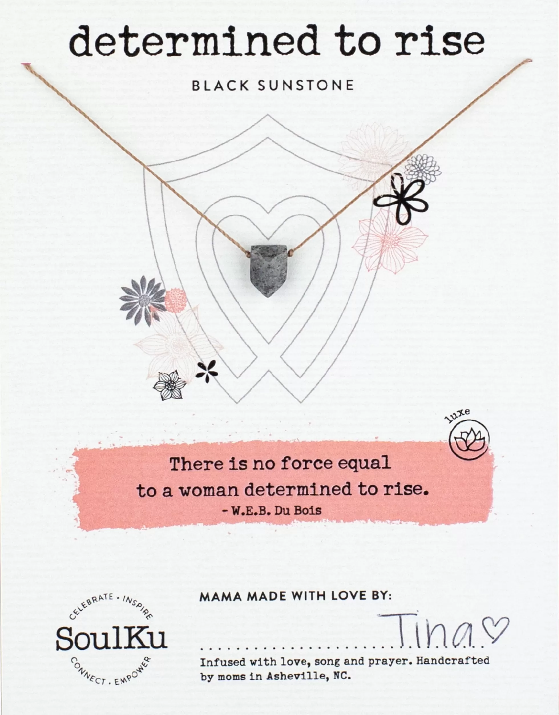 Black Sunstone Empowering Necklace for Determined To Rise