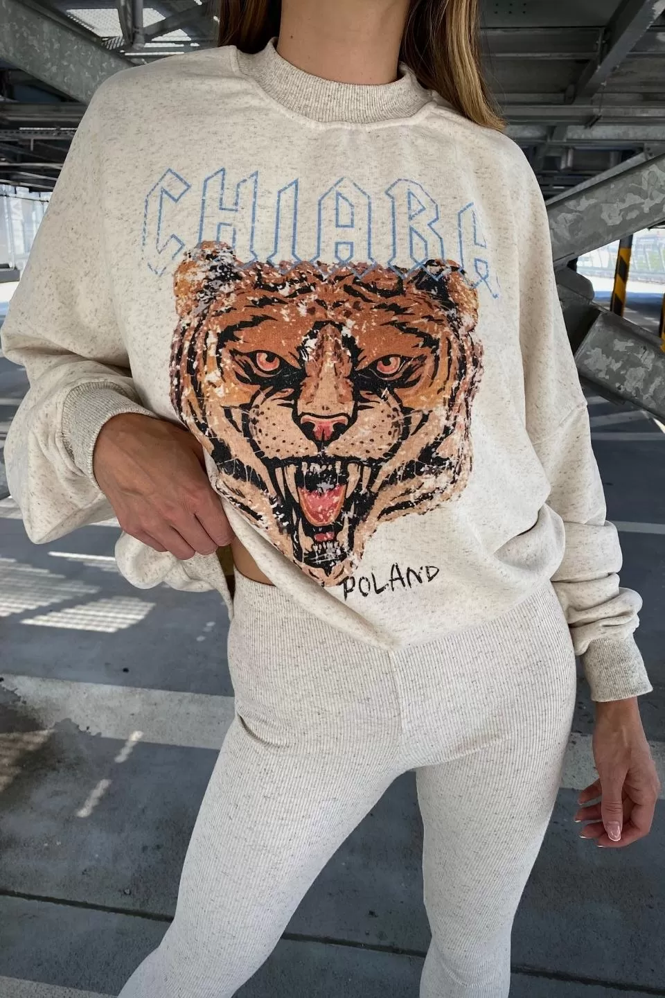 Bluza oversize ROAR - konopia