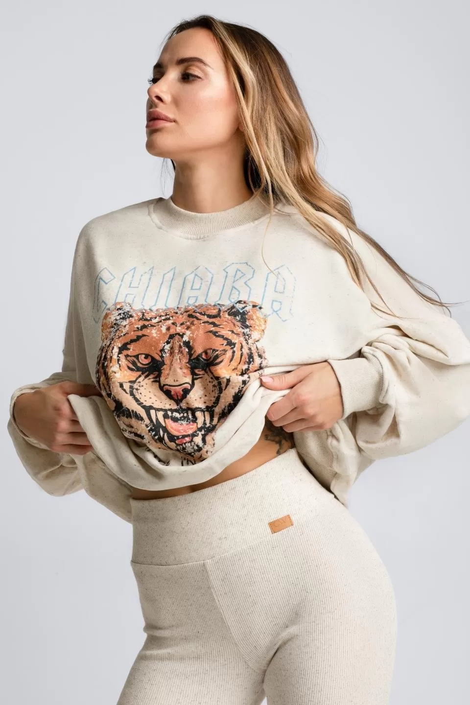 Bluza oversize ROAR - konopia