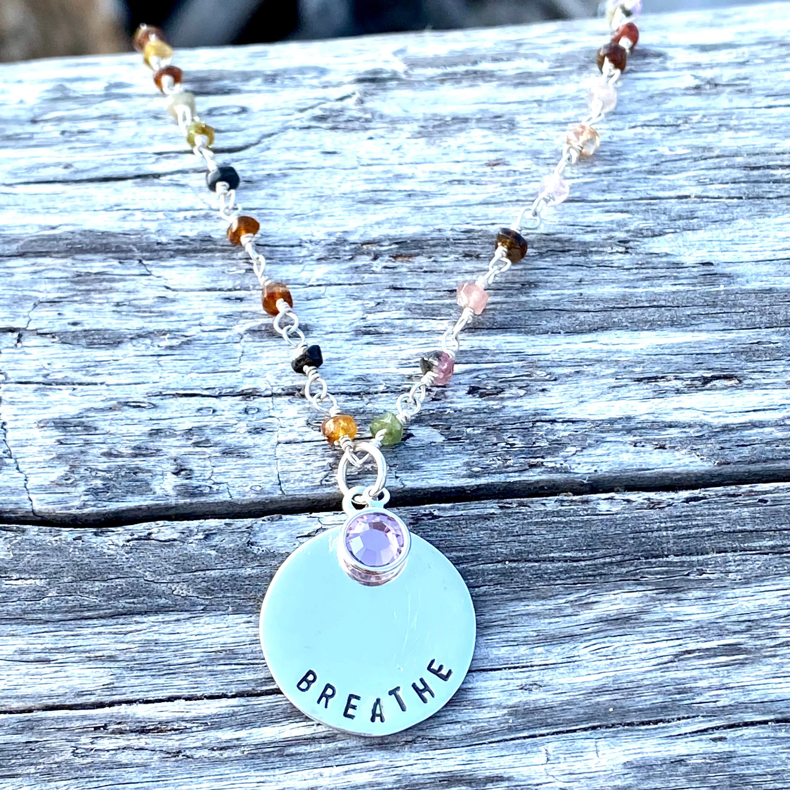 BREATHE Tourmaline Necklace for Understanding