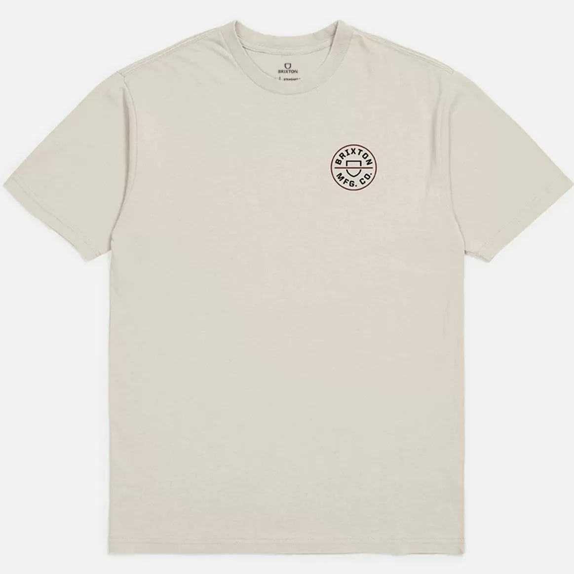 BRIXTON Crest II S/S Standard T-Shirt - Cream