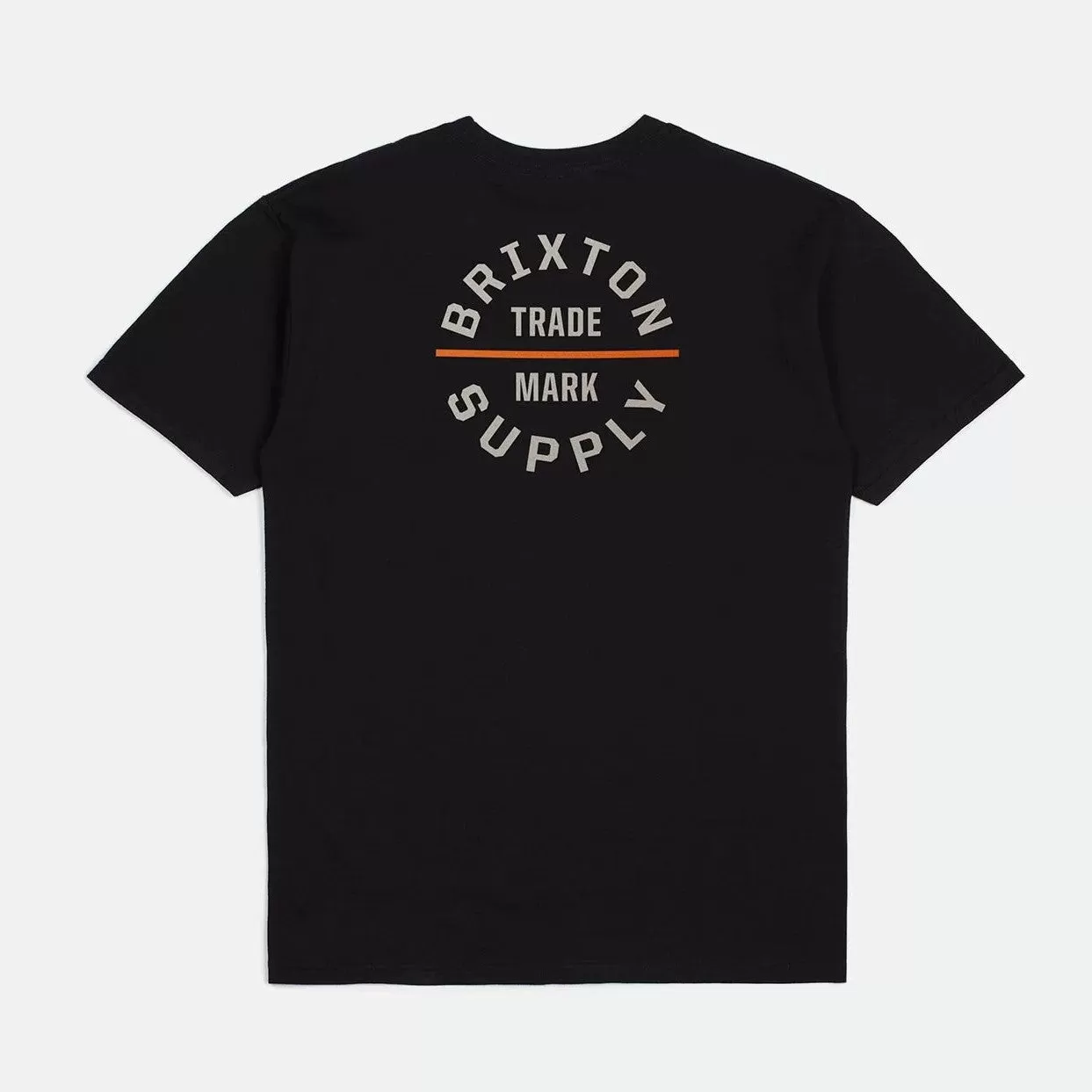 BRIXTON Oath V S/S Standard Tee - Black/Heather Grey