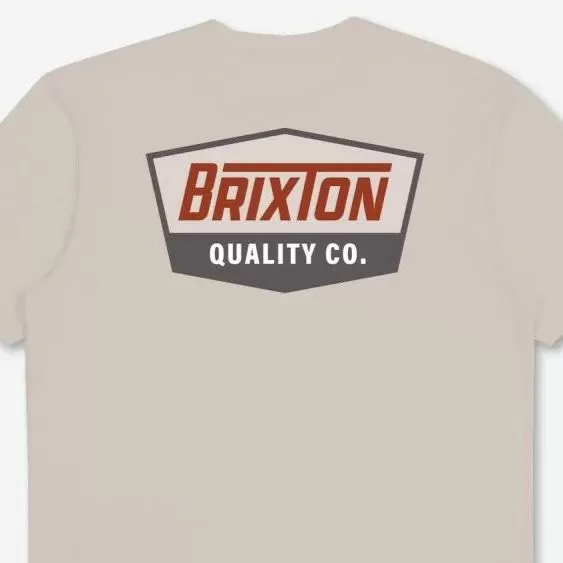 BRIXTON Regal S/S Standard T-Shirt - Cream