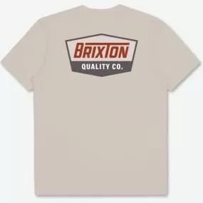 BRIXTON Regal S/S Standard T-Shirt - Cream