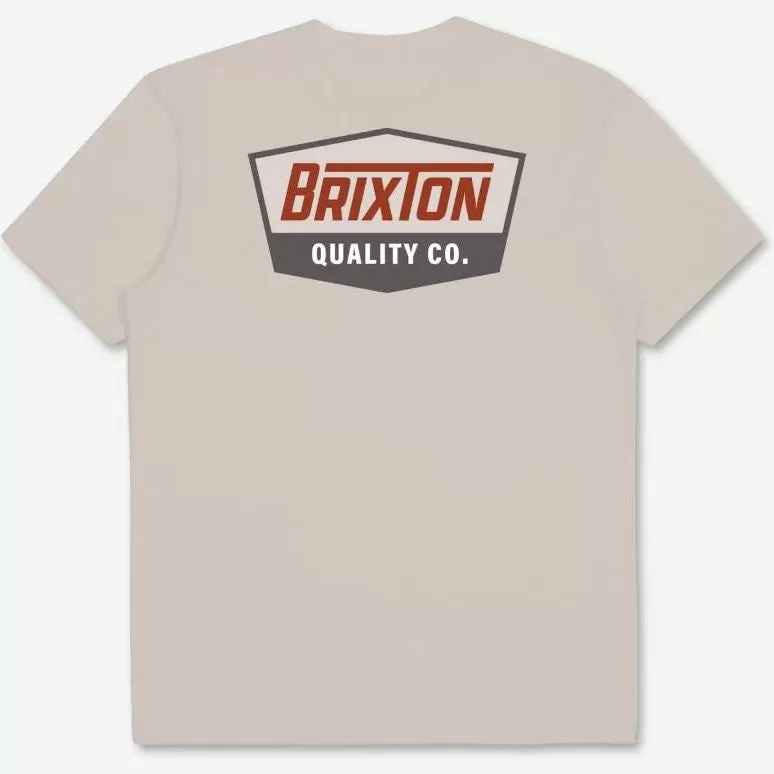 BRIXTON Regal S/S Standard T-Shirt - Cream