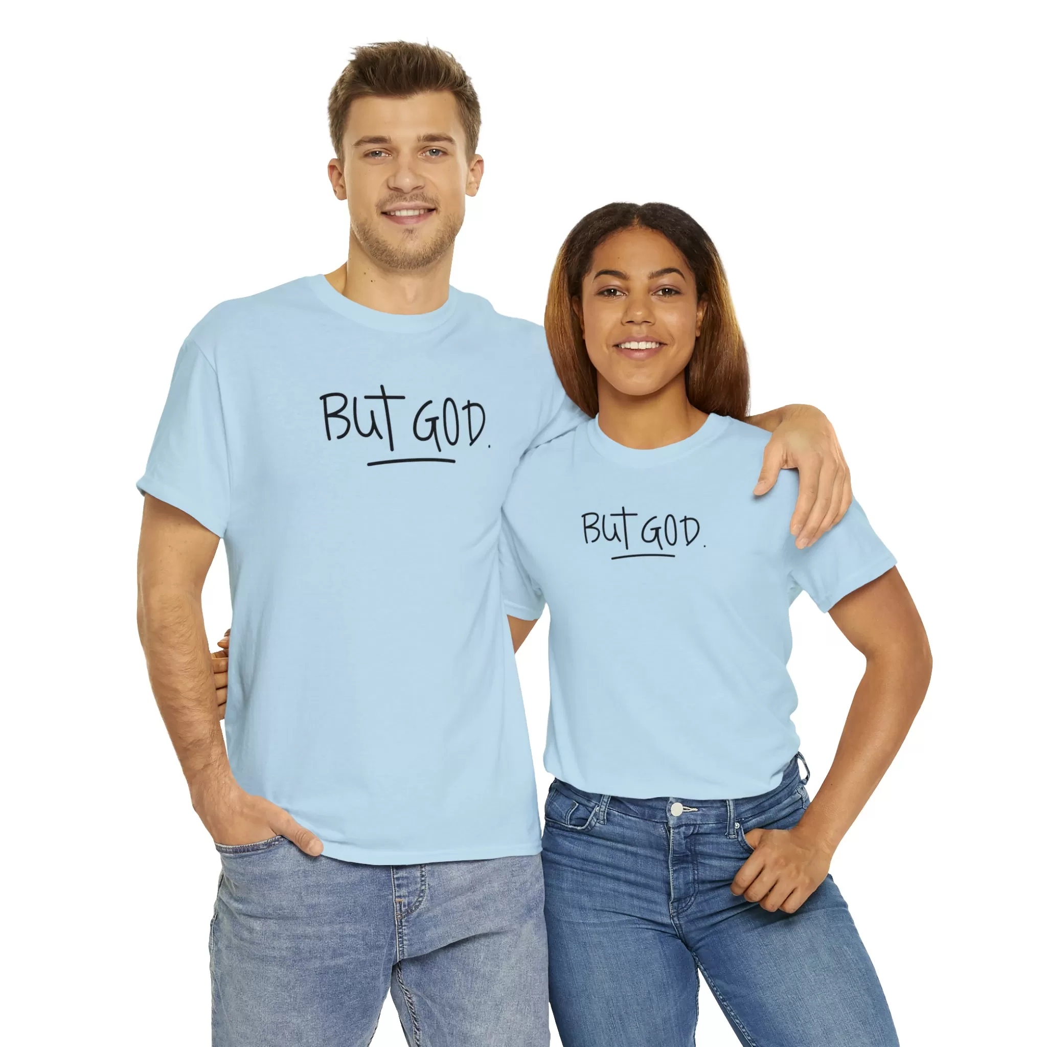 BUT GOD premium cotton t-shirt