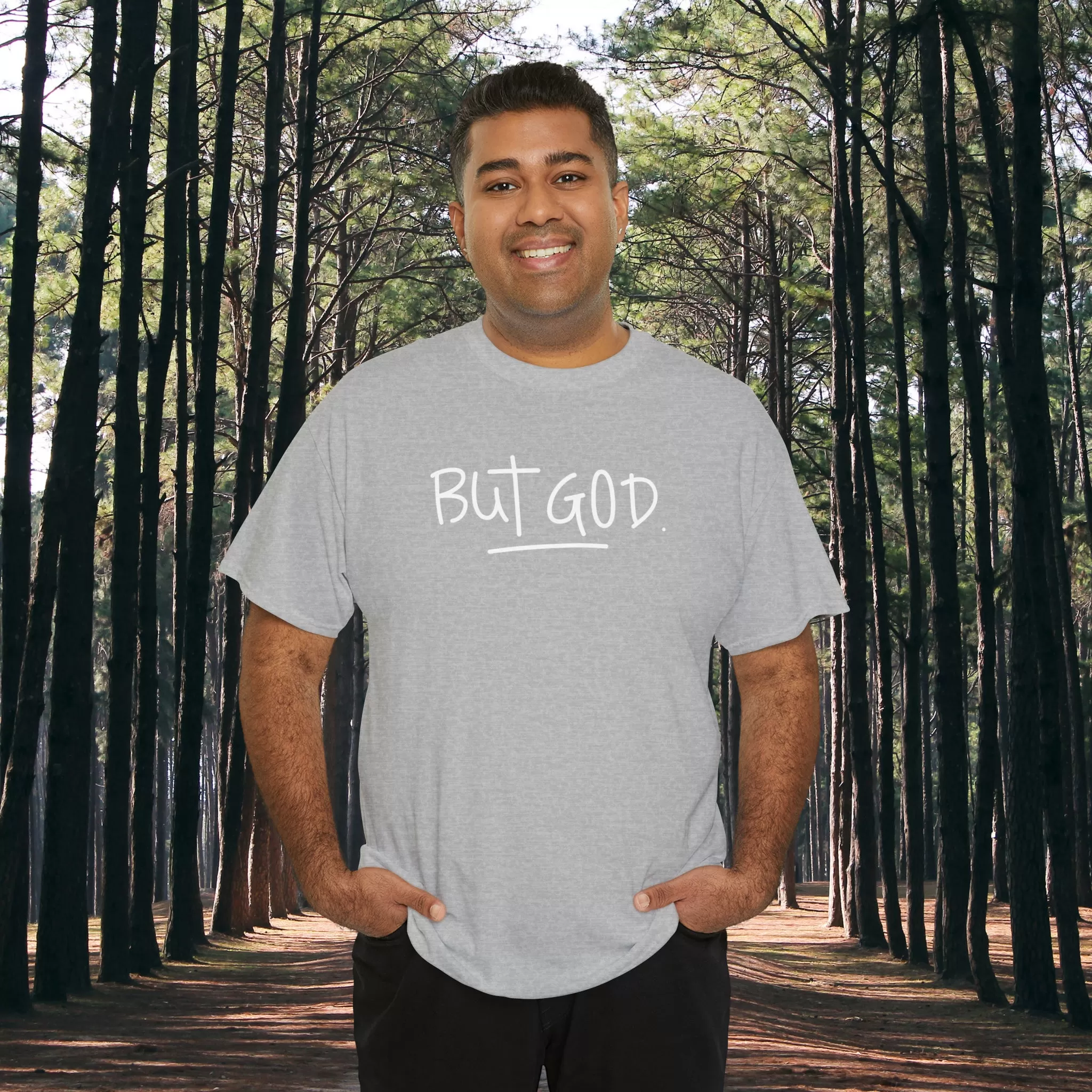 BUT GOD premium cotton t-shirt