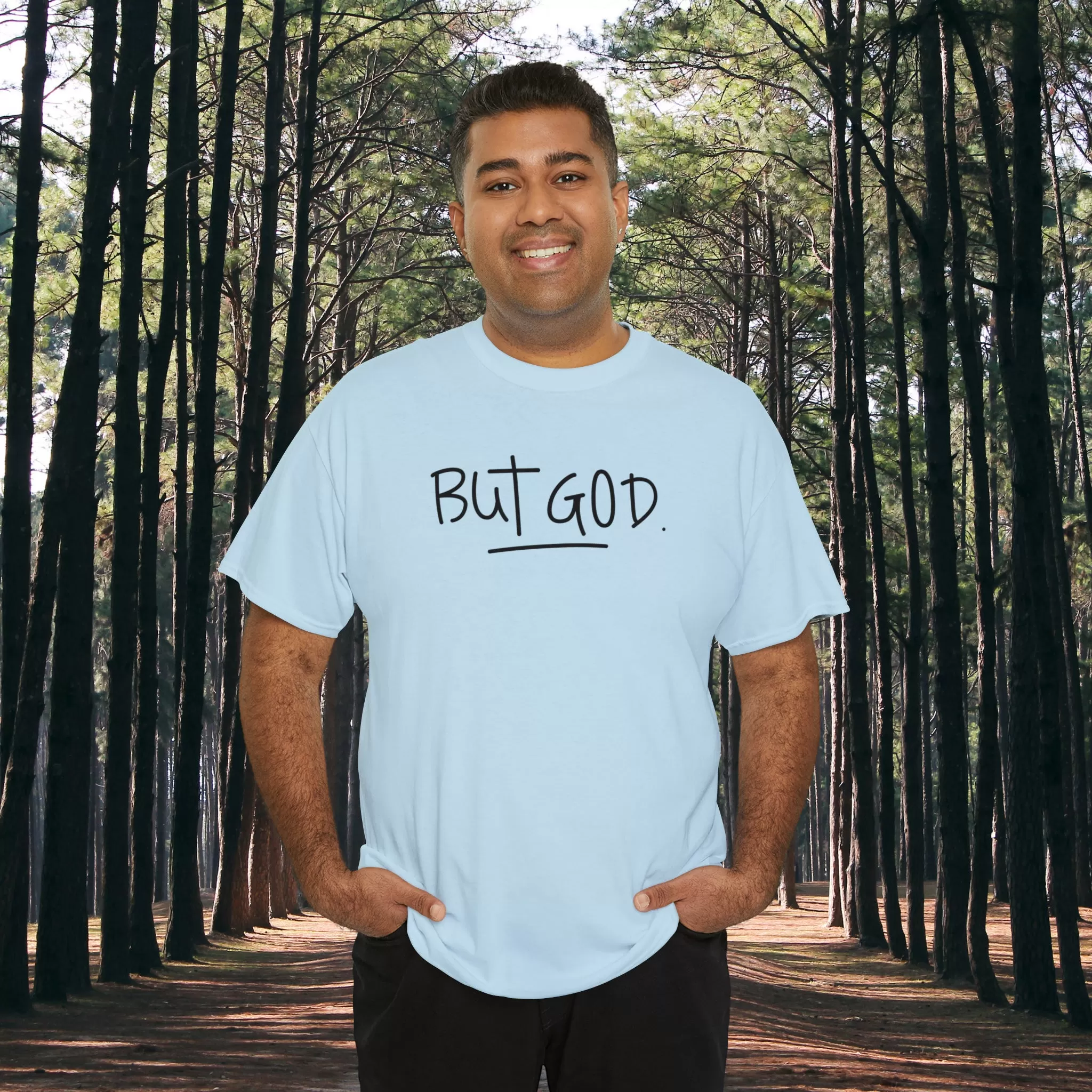 BUT GOD premium cotton t-shirt