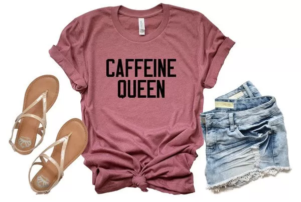 Caffeine Queen Crewneck Tee