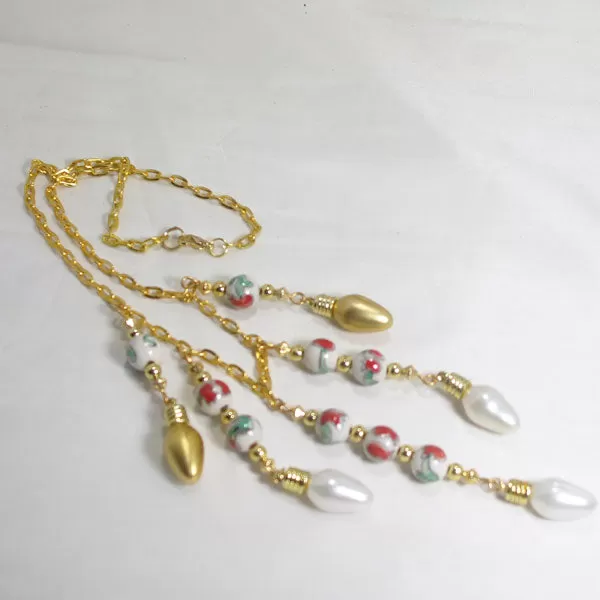 Caledonia Christmas Single Strand Necklace