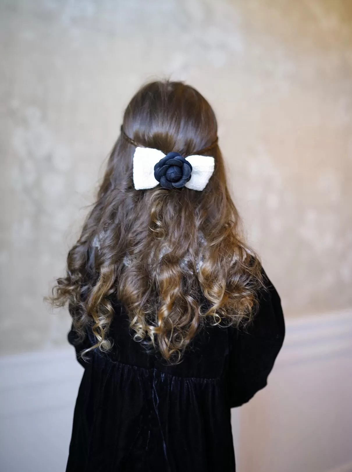 Camellia Bow hair clip