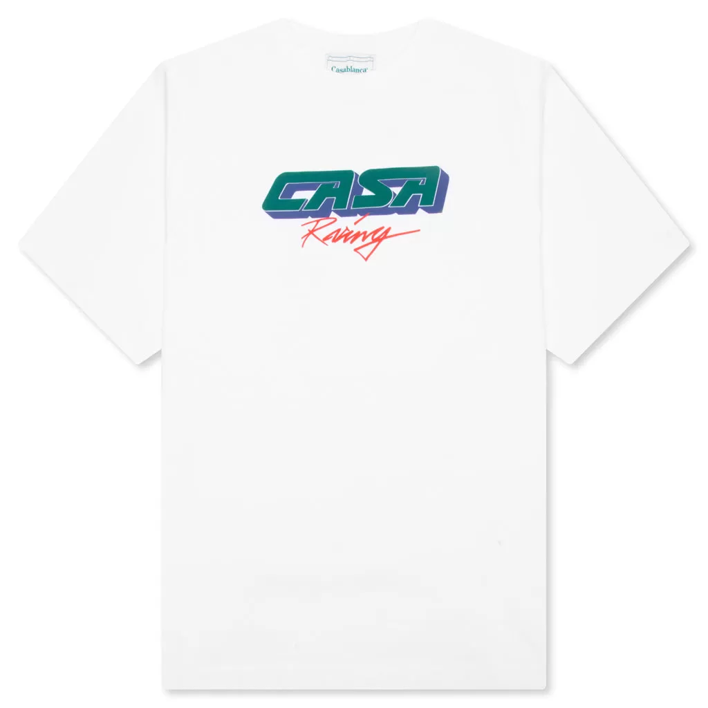 Casa Racing 3D Oversized T-Shirt - White