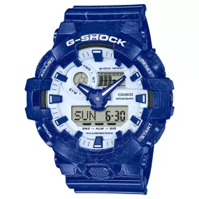 CASIO G-SHOCK GA700BWP-2A Blue and White Pottery Watch