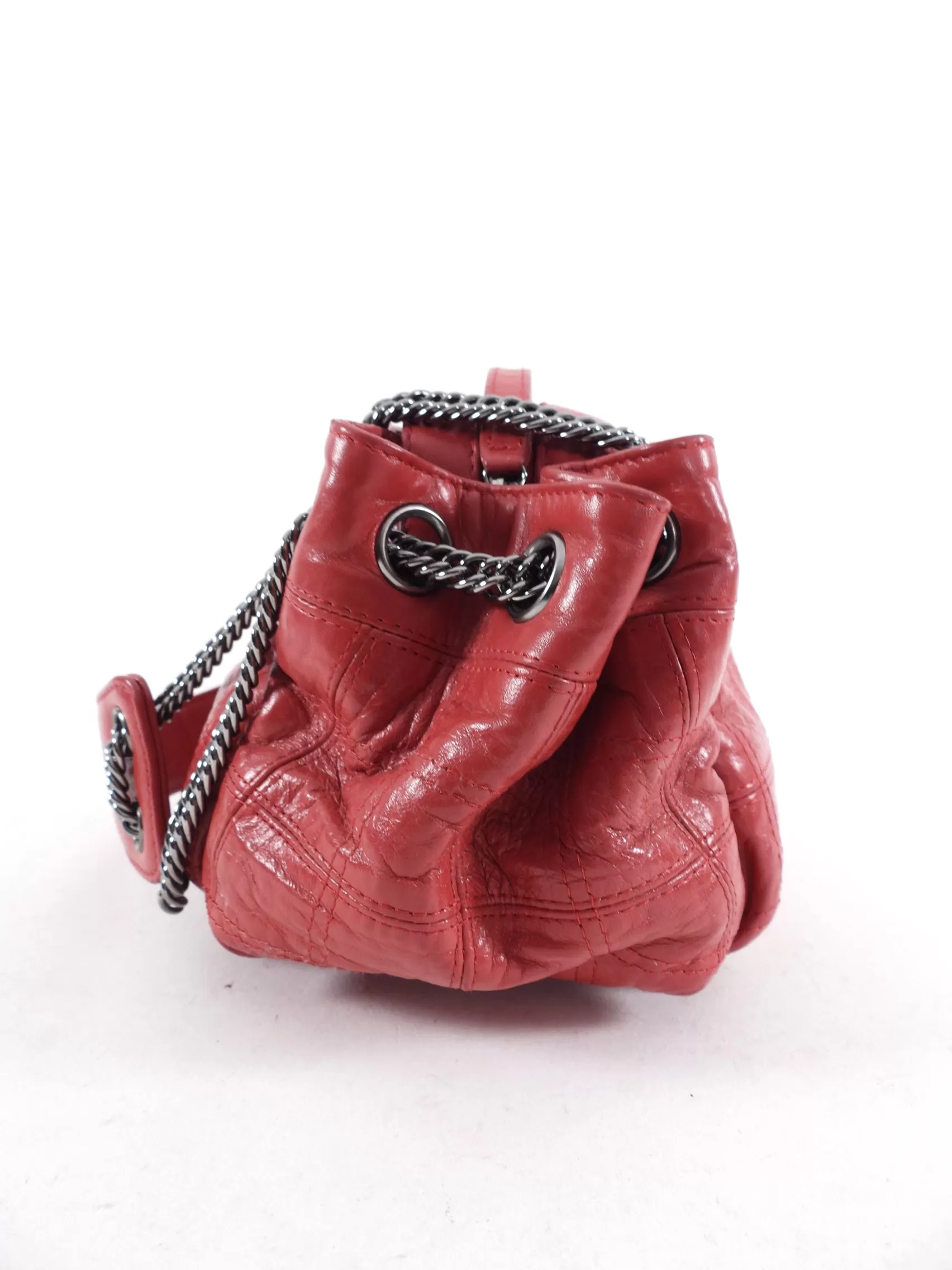 Chanel Cherry Red LAX Accordion Bag