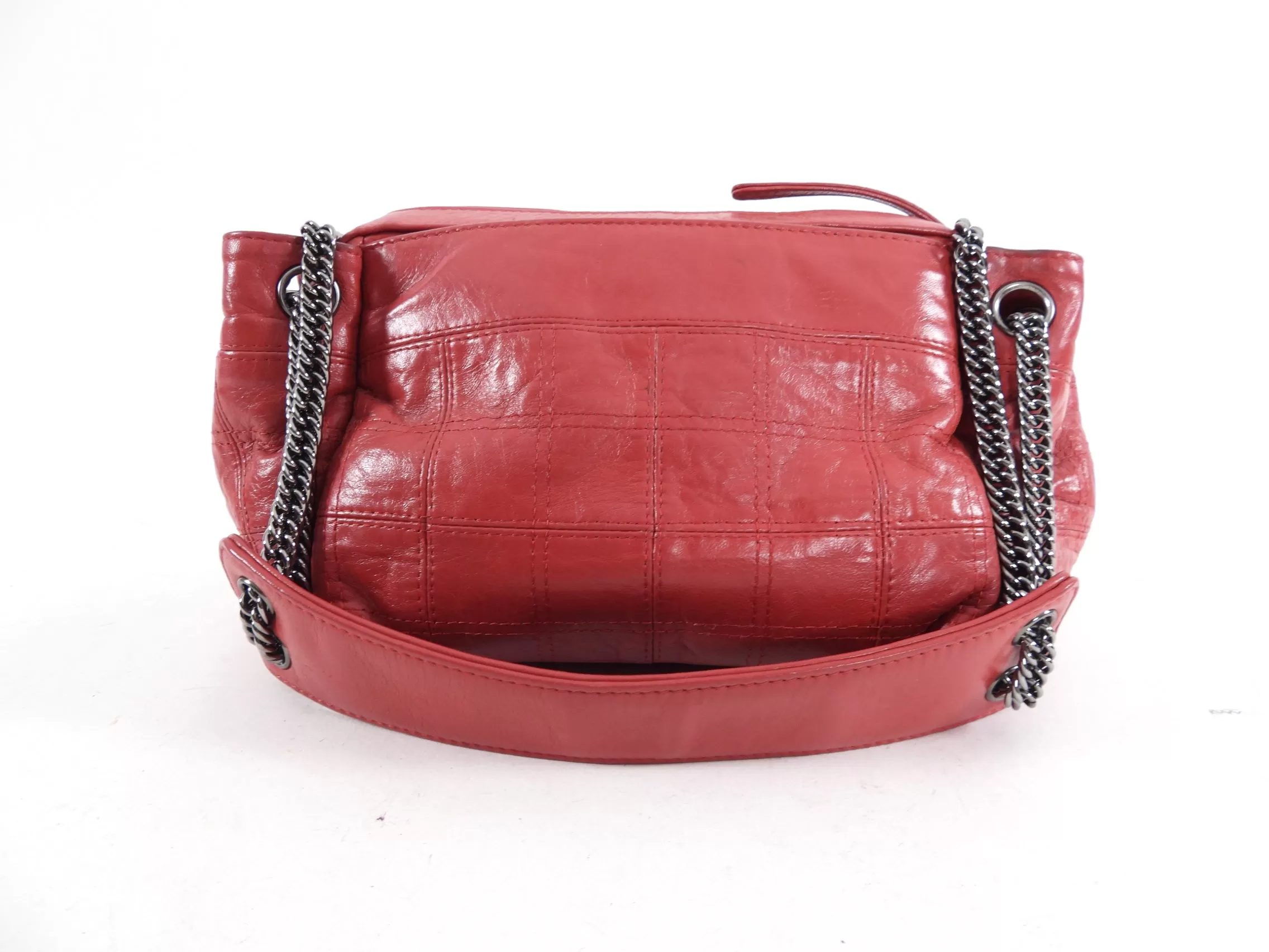 Chanel Cherry Red LAX Accordion Bag