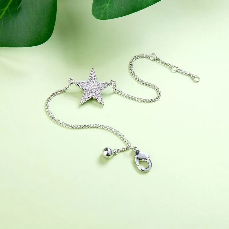 Chic Blue & Clear Star Charm Bracelet - 2 Colors