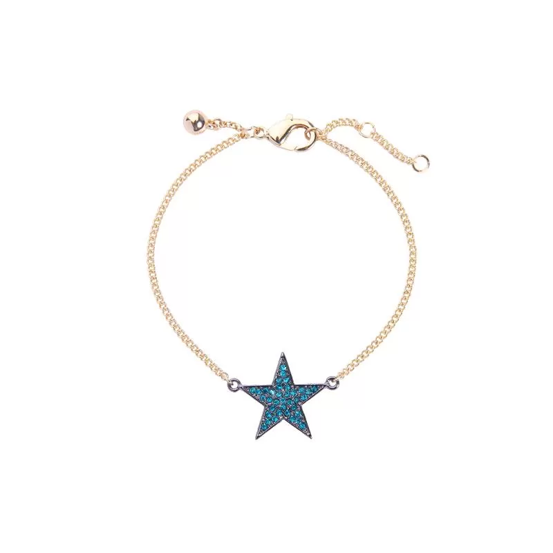 Chic Blue & Clear Star Charm Bracelet - 2 Colors