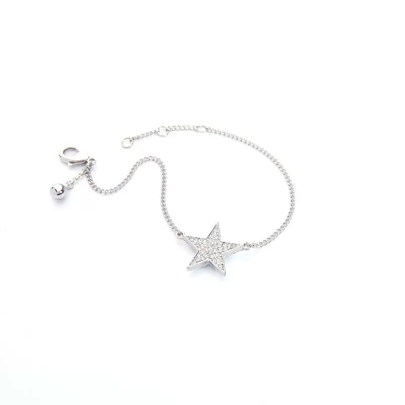 Chic Blue & Clear Star Charm Bracelet - 2 Colors