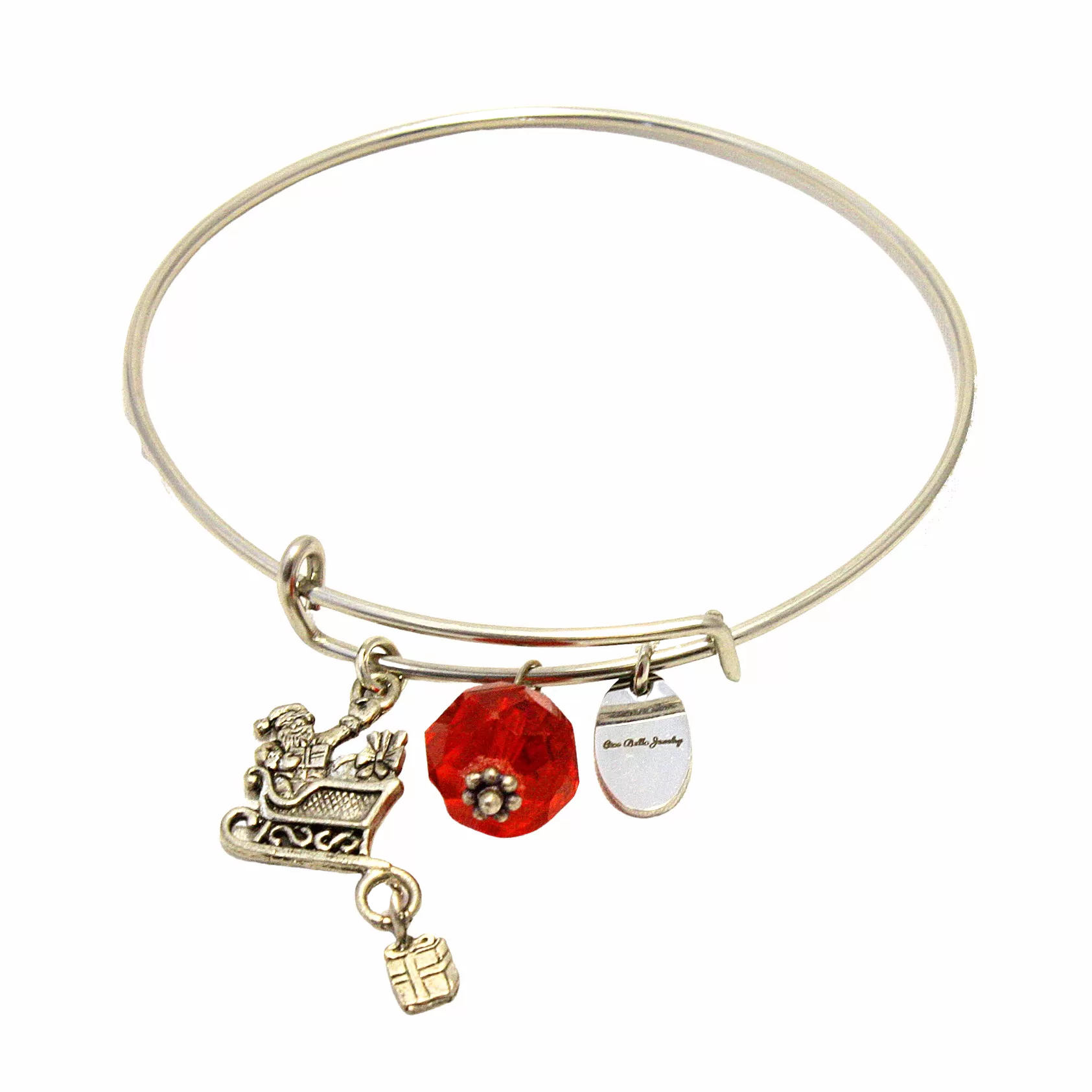 Christmas Charm Bangle Bracelet