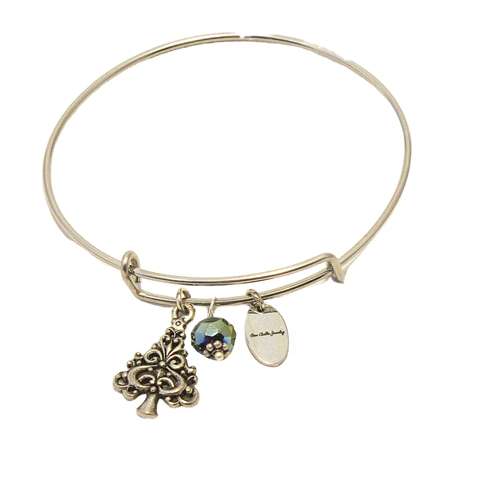 Christmas Charm Bangle Bracelet